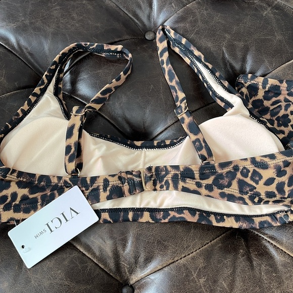 NWT Vici Leopard Print High Waist Bikini sz M - Picture 2 of 4